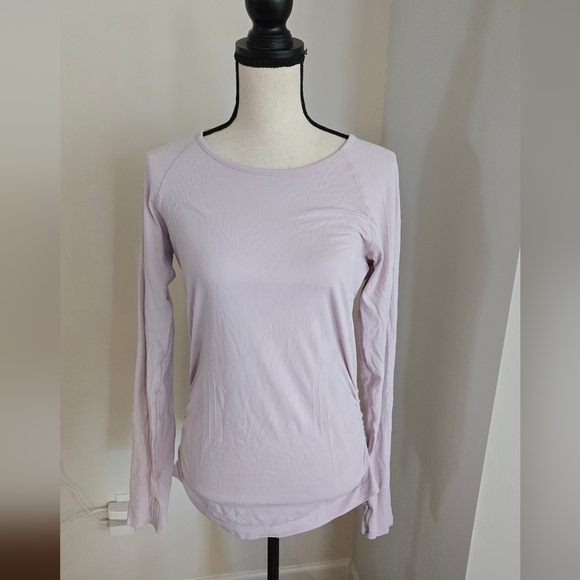 Athleta Tops - Athleta Athletic Light Pink Long Sleeve Thumbhole Top Medium